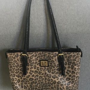 Anne Klein Shoulder Tote Leopard